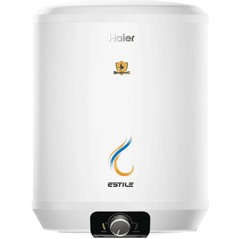 Haier 10 Ltrs Storage 5 Star Wall Mounting Water Heater Geyser (ES10V-ESTILE White)