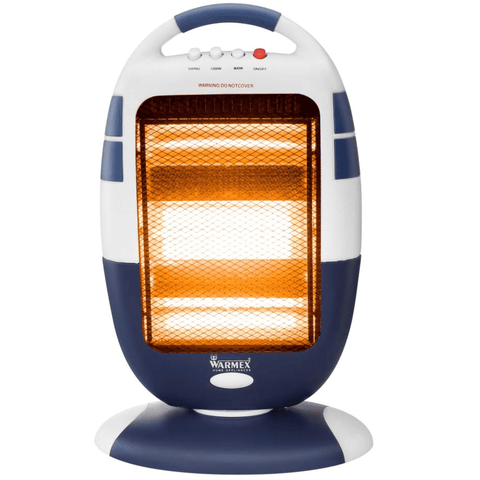 Warmex Passion 3 Blue Halogen Room Heater, White & Blue