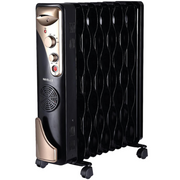 Havells 13 Wave Fins, 2900 Watts Oil Filled Radiators Room Heater with PTC Fan (OFR 13F, Black)