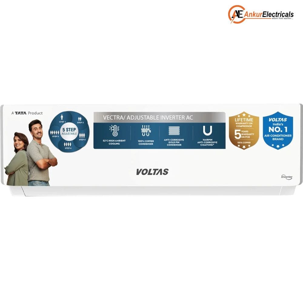 Voltas 2 Ton 5 Star Inverter Split AC (SAC 245INV VECTRA PLUSH, 6200W)