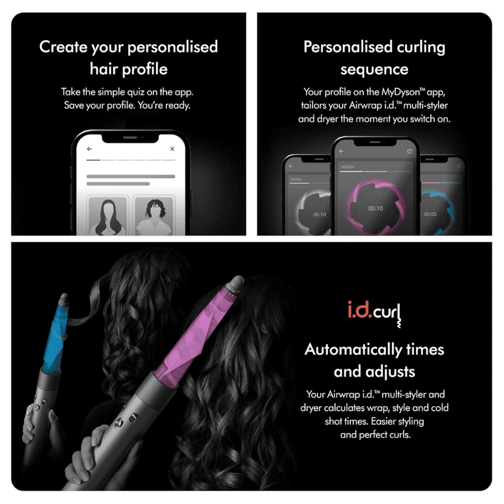 Dyson 533818-01, Airwrap Multi-Styler Complete Travel Pouch with Bluetooth (Vinca Blue & Topaz)