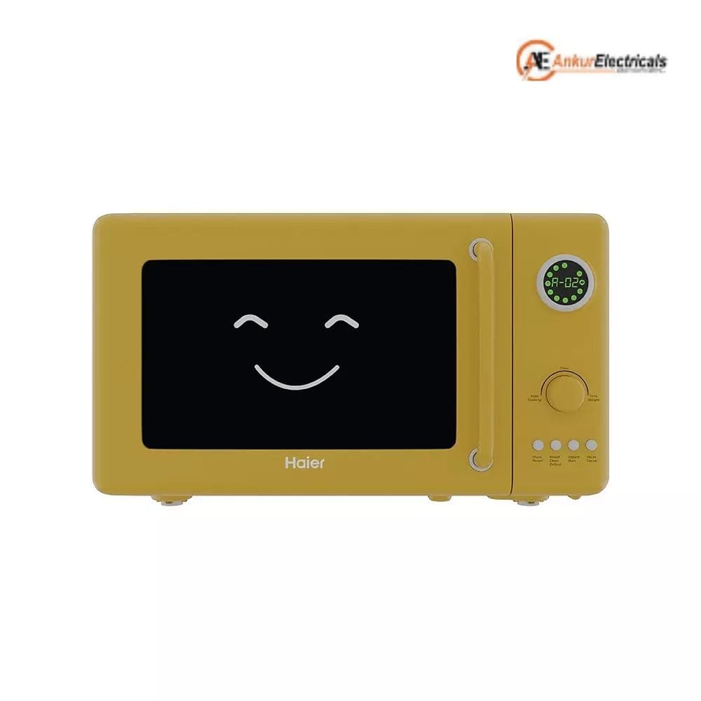 Haier 20 Ltrs Digital Display Solo Microwave Oven (HIL20V1MYPD,Lemon)