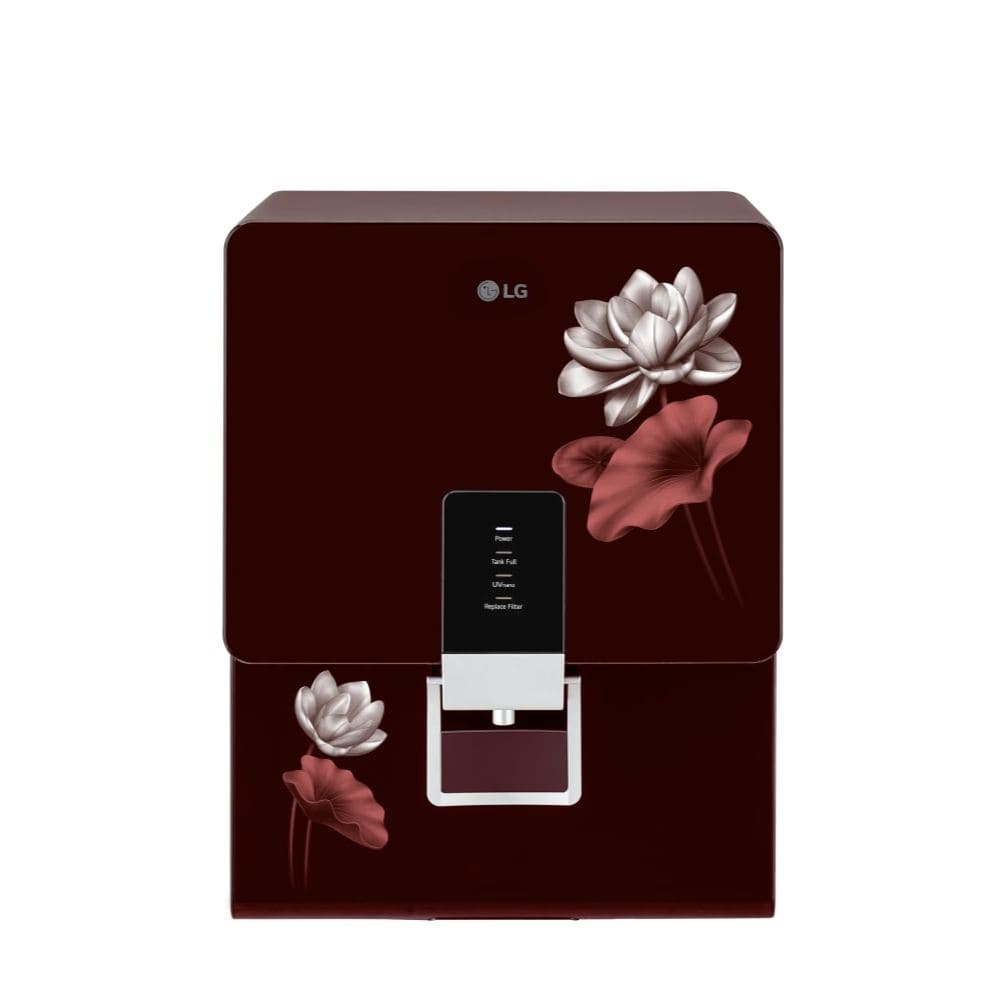 LG 8 Ltrs Storage, RO+UV+Mineral Booster Stainless Steel Tank Water Purifier (WW156RTTC,Black)