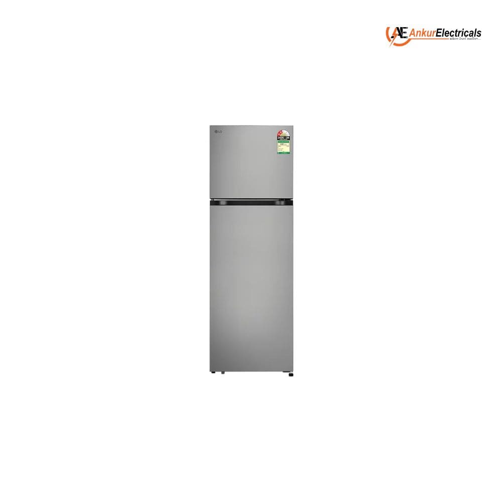 LG 276 Ltrs, 1 Star Frost Free Smart Mode Double Door Refrigerator (GLT2816WXDS, Dazzle Steel)
