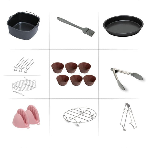 Philips Combo Accessory Kit Compatible with Extra Large Airfryer (HD9855/01, Black)