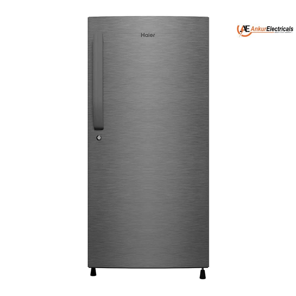 Haier 190 Ltrs, 2 Star Direct Cool Single Door Refrigerator (HRD 2105CBSA P, Brushline Silver)