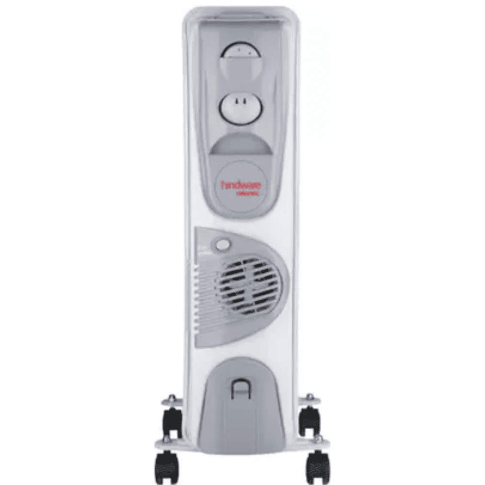 Hindware 9 Straight Fins, 2400 Watts Oil Filled Radiator Room Heater Heater (Atlantic SALOME9f, Grey)