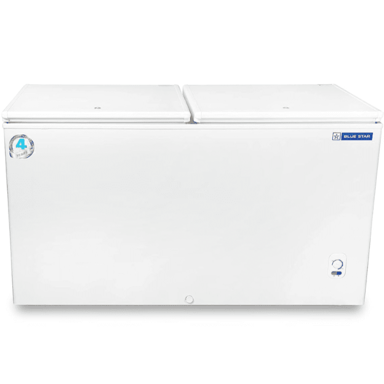 Blue Star CHFDD300MGPW, 301 Litrs, Double Door Hard Top Deep freezer, White