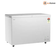 Haier HFC-410DPW5, 410 Ltrs 5 Star Double Door Hard Top Convertible Deep Freezer, White