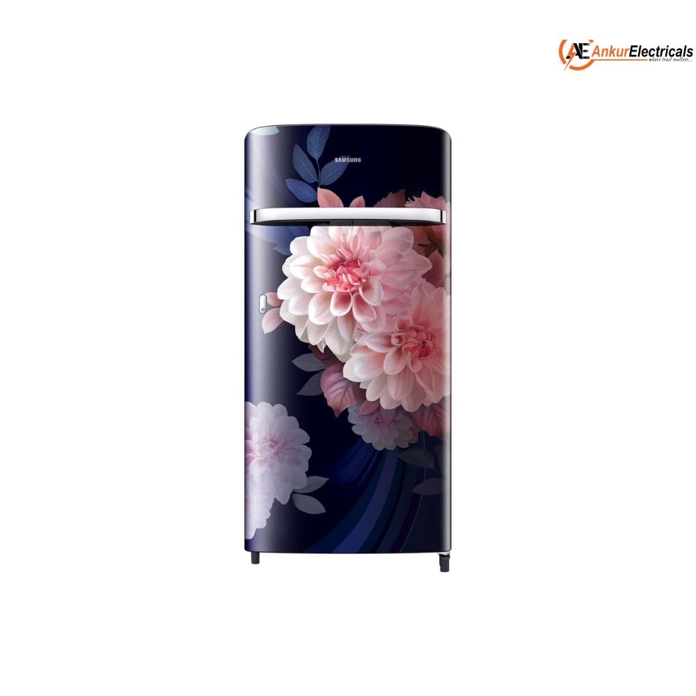 Samsung 189 Ltrs, 5 Star Digital Inverter, Direct Cool Single Door Refrigerator (RR21H2G25BB, Begonia Blue)