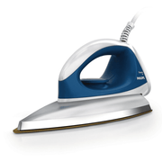 Philips GC103/02,  1000 Watts,  Stainless Steel Dry Iron (White & Blue)
