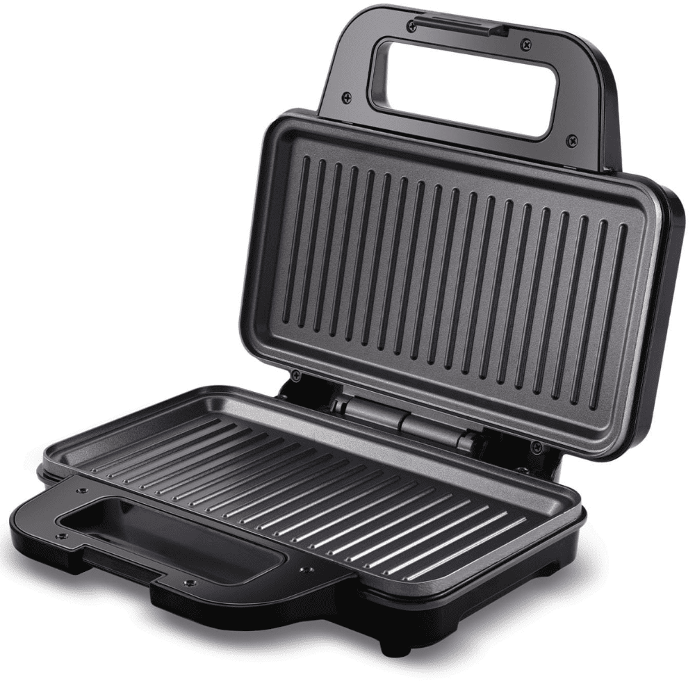 Sujata 900 Watts Electric Serve Sandwich Maker with Grill Plate (SW12, Black)