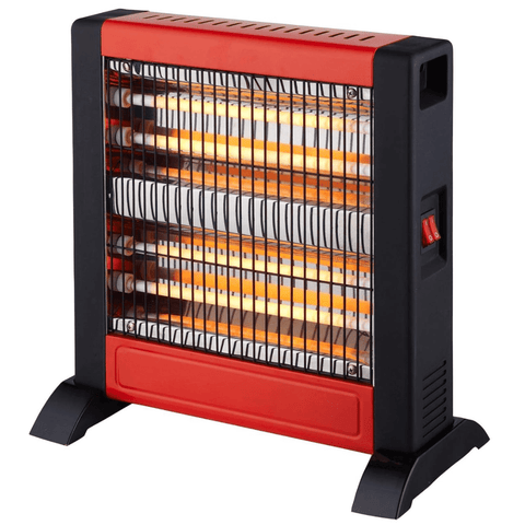 Warmex ZEST 1000, Quartz Room Heater, Red & Black