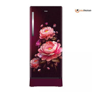 Haier 190 Ltrs, 4 Star Direct Cool Single Door Refrigerator (HRD 2114PRBA N, Red Blossom)