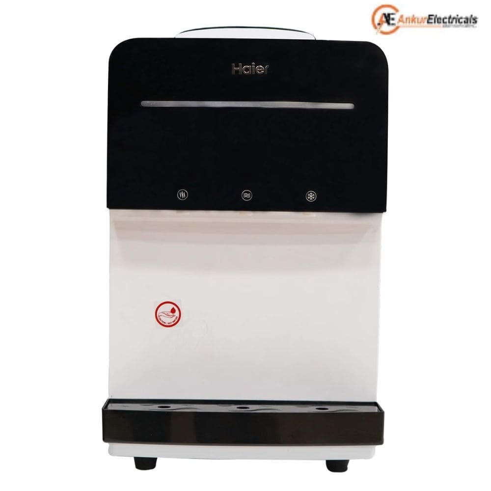 Haier HWD-3MPTT, 3.35 Ltrs Hot and Cold Floor Mounted Refrigerator Water Dispenser, White & Black
