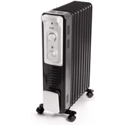 Glen 9 Straight Fins, 2400 Watts Oil Filled Radiators Room Heater (OFR9, Black)