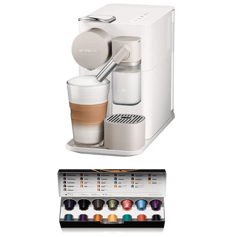 Delonghi 132193272, Nespresso Latissima One Single Serve Coffee Machine, Silky White