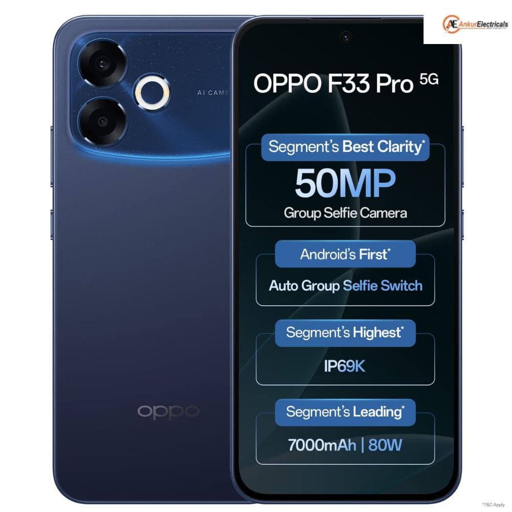 OPPO F33 Pro 5g CPH2835 8/128GB, Powerful 5G with Camera Control Android Phone (Multi Colour)