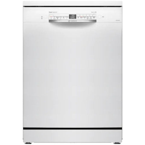 Bosch 14 Place Settings, Free Standing Dishwasher with TrueSteam And Wifi (SMS6IKW01I 14 PS, White)