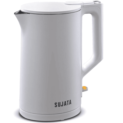Sujata 1500 Watts 1.5 Litres Stainless Steel Electric Kettle (EK01,White)