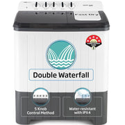 Voltas 10 Kg 5 Star Semi-Automatic Top Load Washing machine (WTT100UPA, White & Grey)