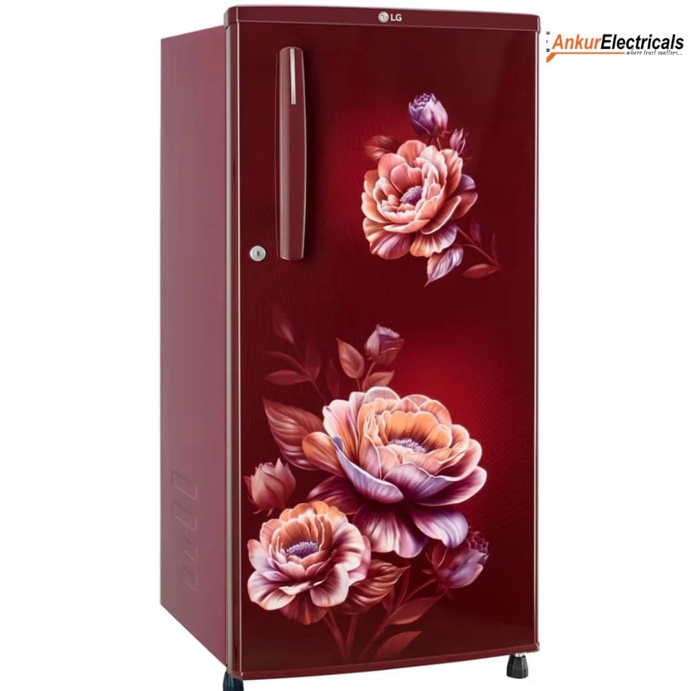 LG 180 Ltrs, 1 Star Direct Cool Single Door Refrigerator (GLD1816WOWR, Wine Rose)