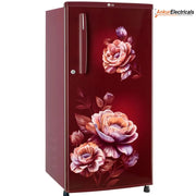 LG 180 Ltrs, 1 Star Direct Cool Single Door Refrigerator (GLD1816WOWR, Wine Rose)