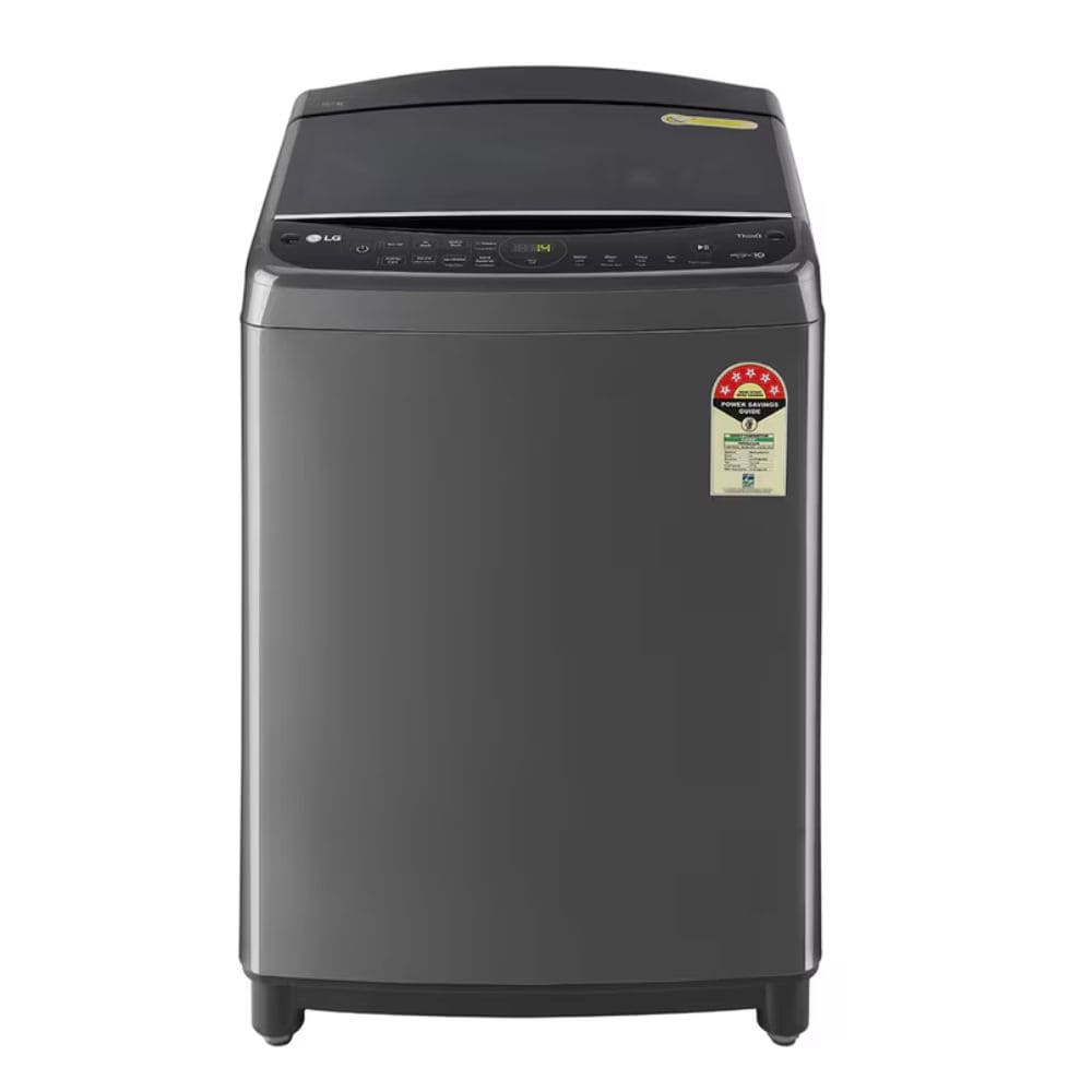 LG 10 Kg 5 Star Fully-Automatic Top Load Washing machine (THD10SWM, Black)