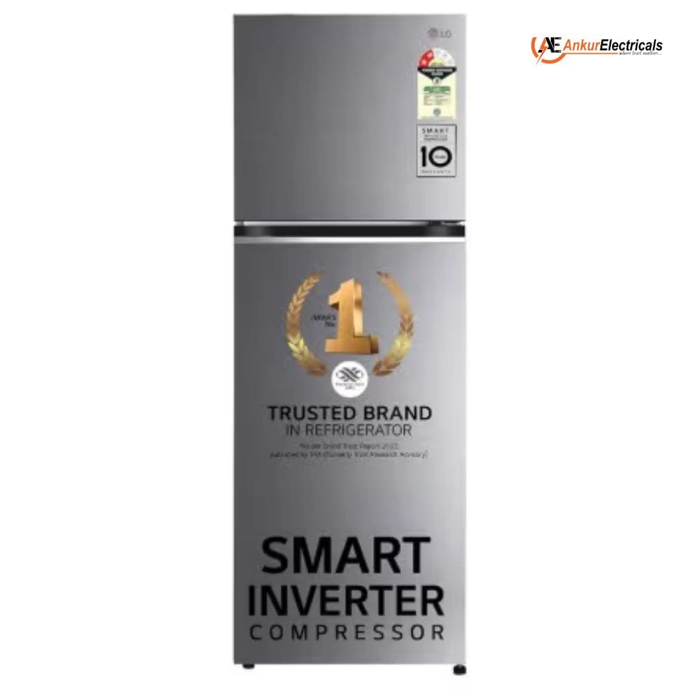 LG 251 Ltrs, 1 Star Frost Free Double Door Refrigerator (GLT2516WXDS, Dazzle Steel)