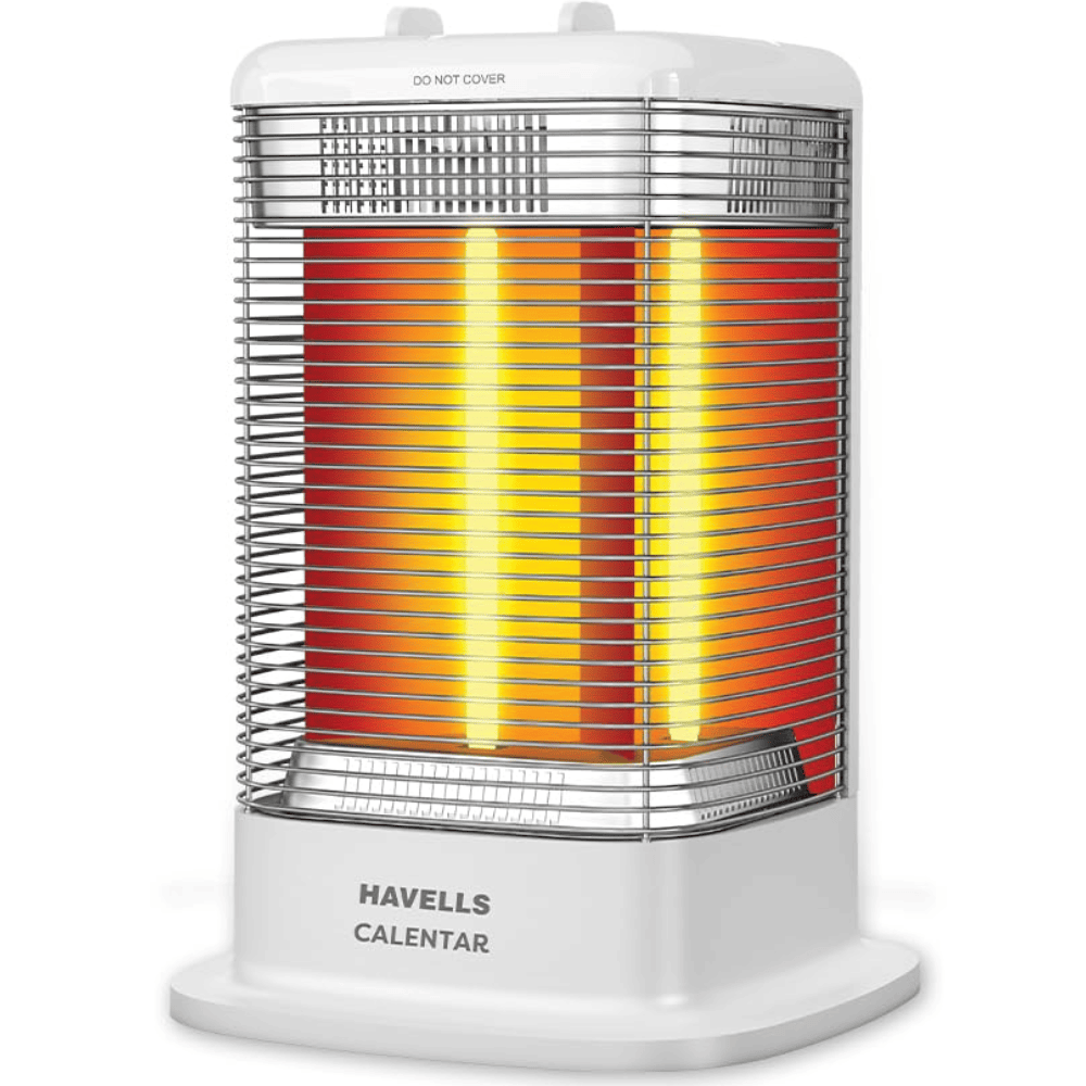 Havells 1050 Watts Calenter Room Heater With 3 Carbon Heating Tube (GHRGHCNW105, White)