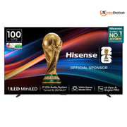 Hisense 100U7Q, 100 Inches 4K Ultra HD Smart QLED TV, Black