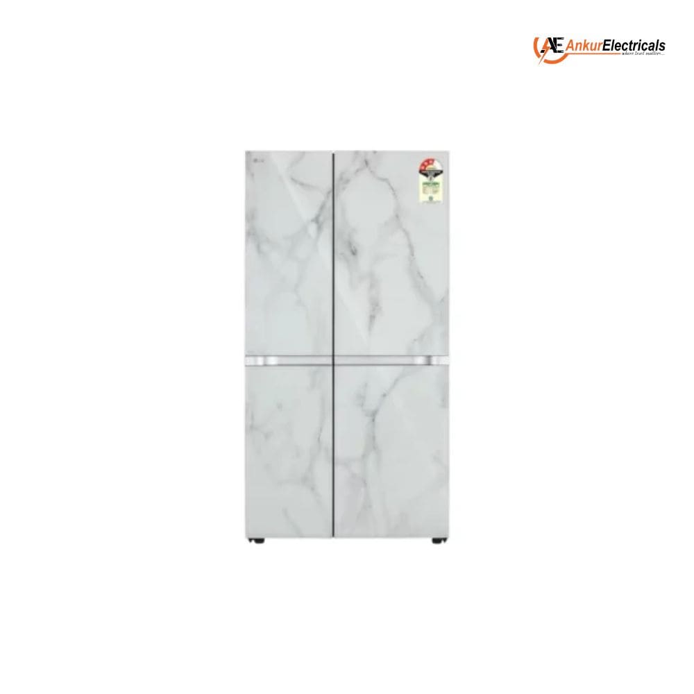 LG 650 Litres 3 Star Inverter Frost Free Side by Side Refrigerator (GL-B257DUW3,Ultra Glam White)