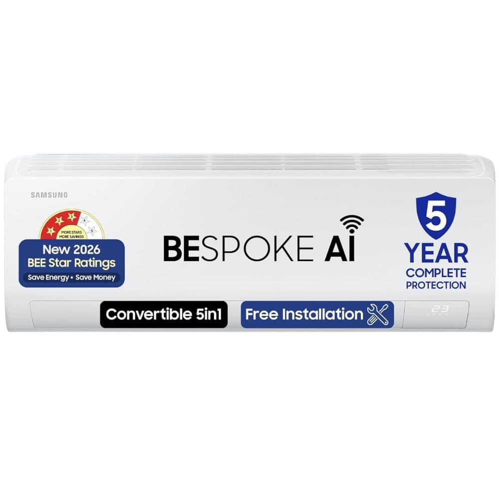 Samsung 2.0 Ton 3 star Inverter Split Air Conditioner (Bespoke AI WIndFree, AR50H24D1XH)