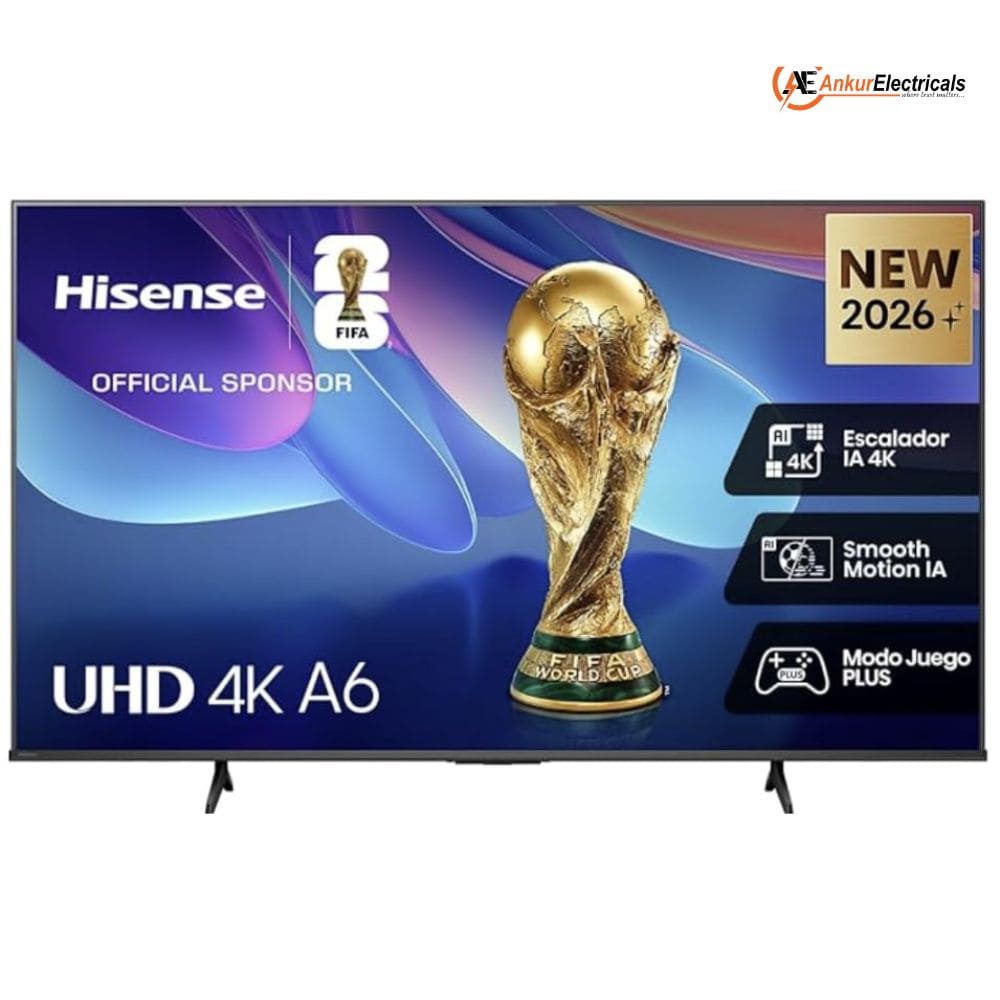 Hisense 43A6S, 43 Inches 4K Ultra HD Smart TV, Black