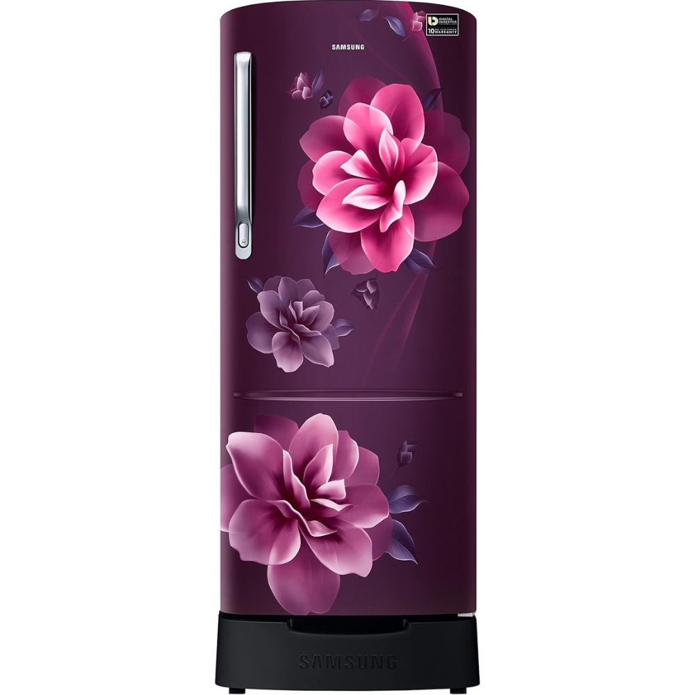 Samsung RR24C2823CR, 223 Ltrs 3 Star Direct Cool Single Door Refrigerator, Camellia Purple