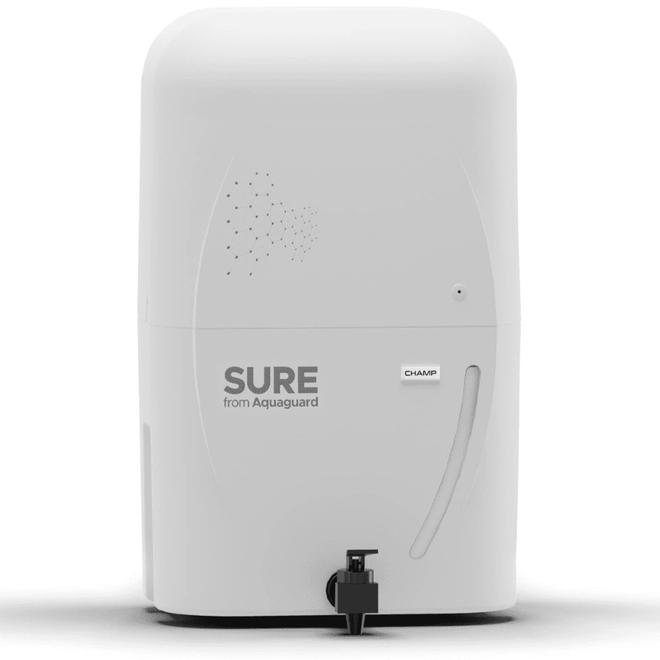 Eureka Forbes 7 Ltrs Aquaguard Sure Champ RO+UV Water Purifier, White