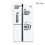 Haier 598 Ltrs, 3 Star Frost Free Expert Inverter Smart Sense AI enabled 3 Door Side by Side Refrigerator (HRT 683PWGU1, Pearl White Glass, Magic Convertible Zone, Premium Vogue Glass)