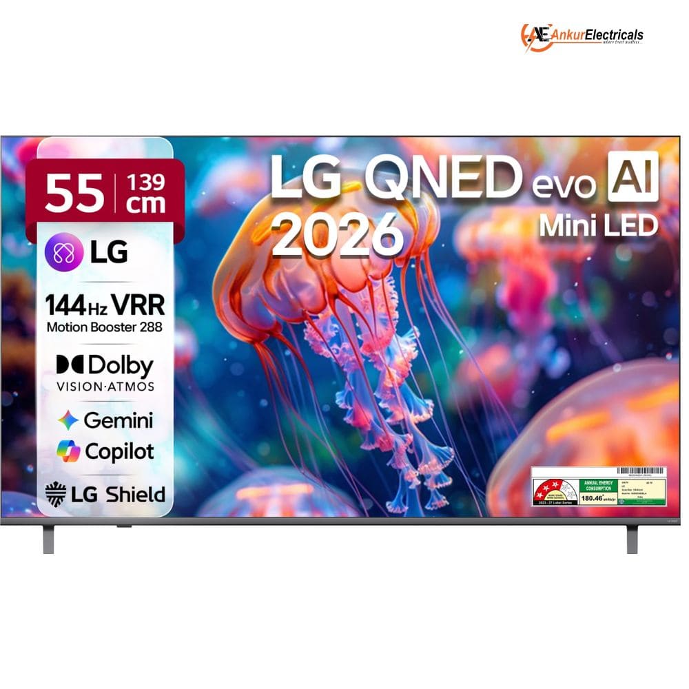 LG55QNED85BLA, 55 Inches 4K Mini QNED TV, Black