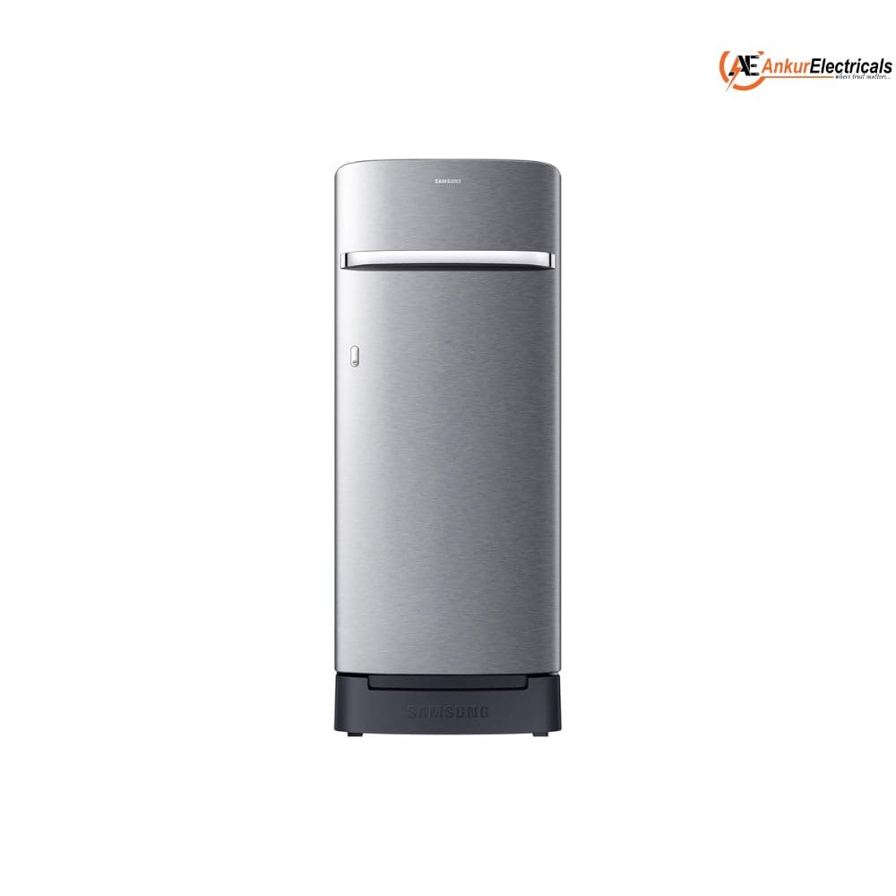 Samsung 215 Ltrs, 4 Star Digital Inverter, Direct Cool Single Door Refrigerator (RR23H2H34S8, Silver, Elegant Inox)