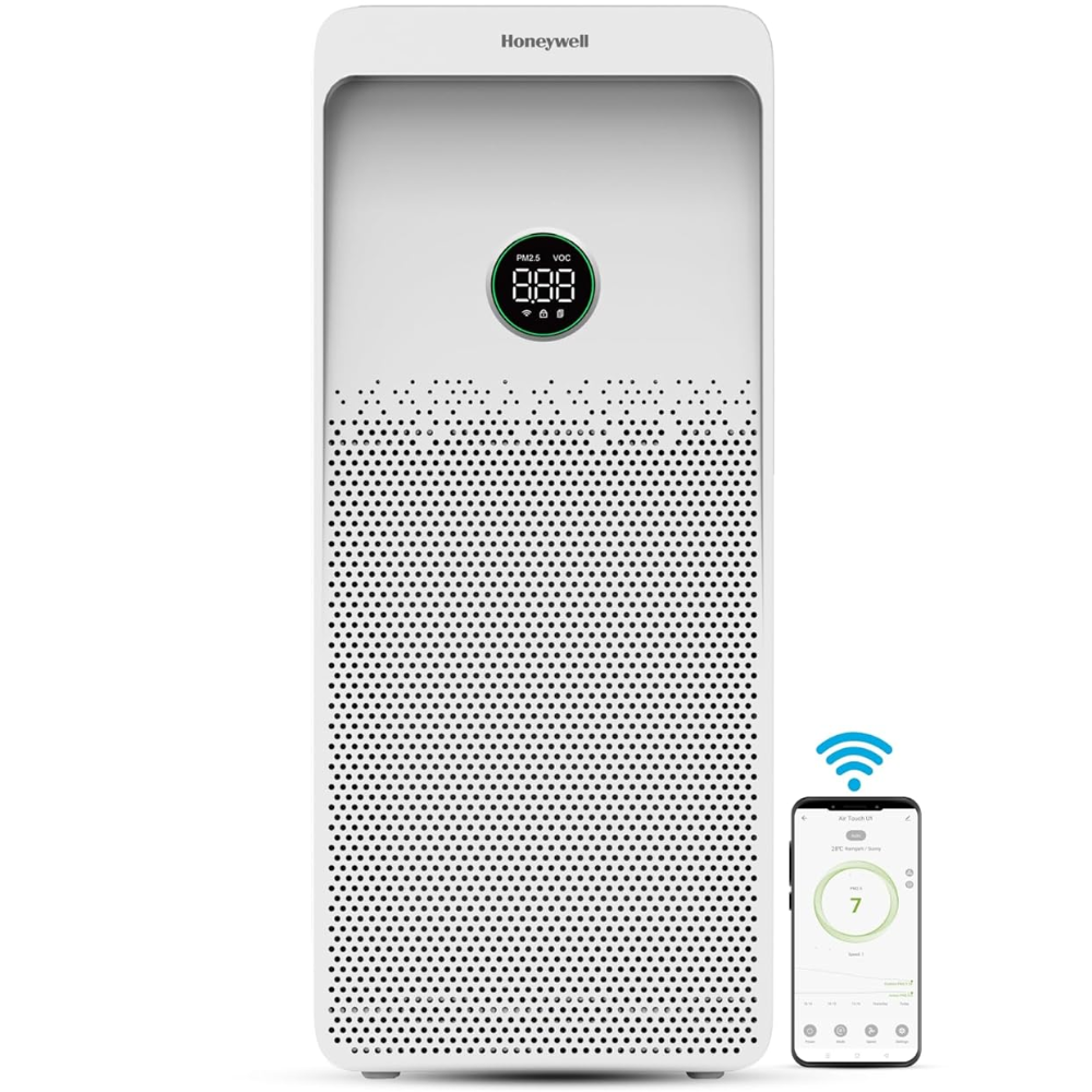 Honeywell Air Touch U1, Pre-Filter UV LED with WIFI Air Purifier, H13 HEPA Filter