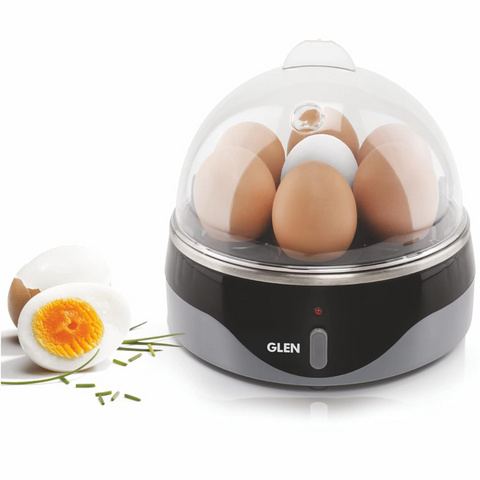 Glen SA3030EB7, 350 Watts Egg Boiler 7 Egg, 1 Poaching Cup, Auto shut Off (Grey)