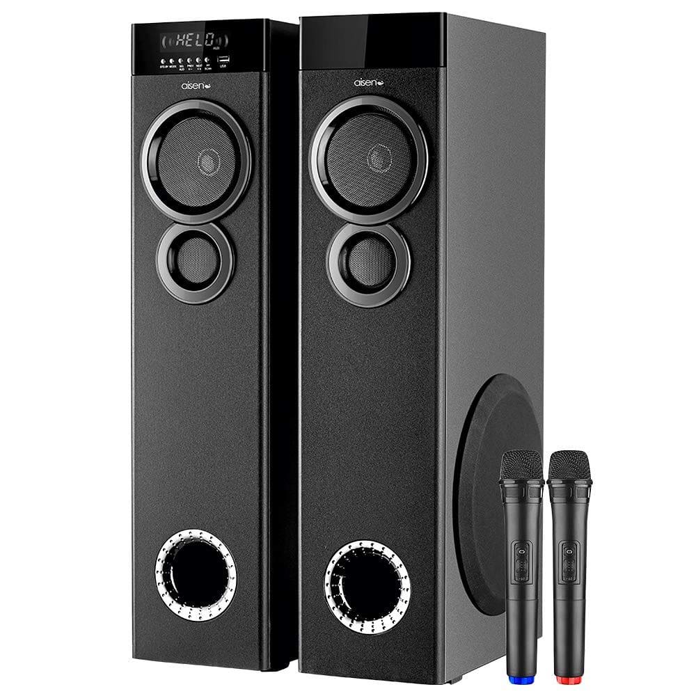 Aisen 110 Watts Bluetooth Tower Speaker/Soundbar (A11UFB500, Black)