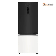 Haier 325L 2 Star Inverter Frost Free Double Door Refrigerator (HRB 3752KWGA P, Black White Glass)