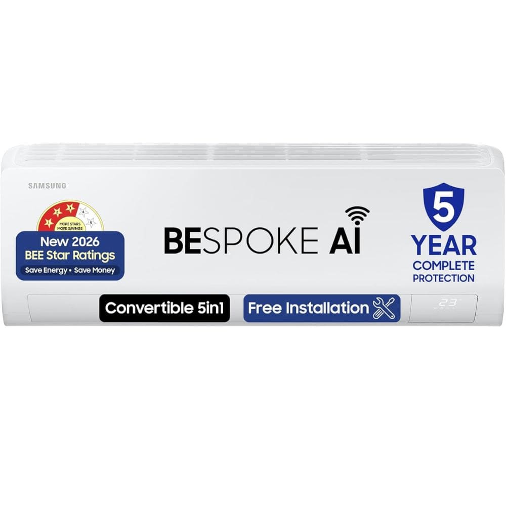 Samsung 1.5 Ton 3 star Inverter Split Air Conditioner (Bespoke AI WiFi, AR50H18D13H)