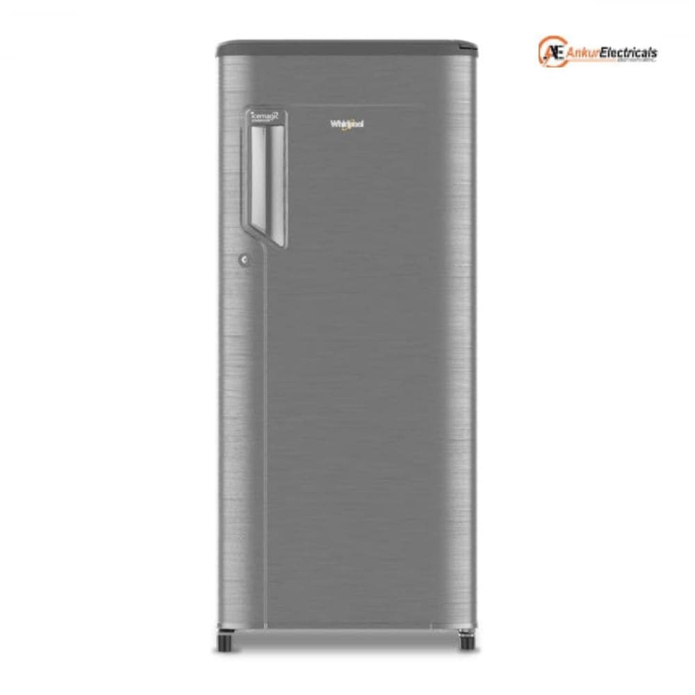 Whirlpool 184 Ltrs, 3 Star Direct Cool Single Door 3 Star Refrigerator (205 IMPC PRM 3S, Titan Steel)