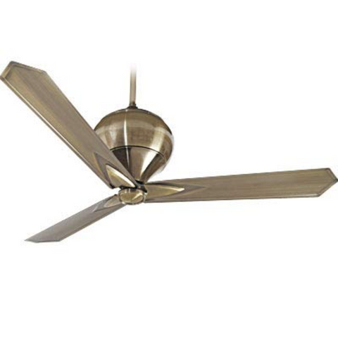 Breezalit Classic, 1200mm 3 Blade Decorative Modern Ceiling Fan, Antique Brass