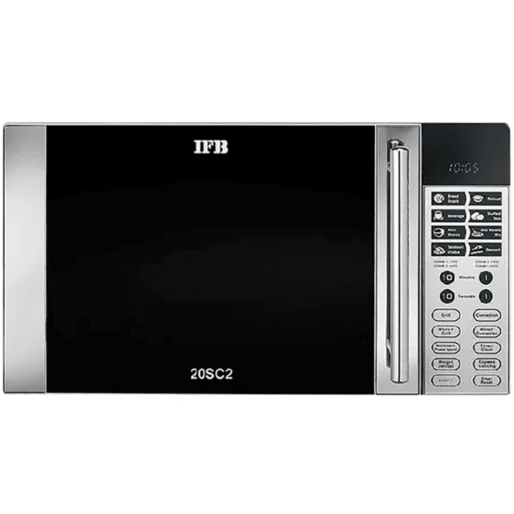 IFB 20 Ltrs Convection Microwave Oven with 24 Auto Menu (20SC2,Metallic Silver)
