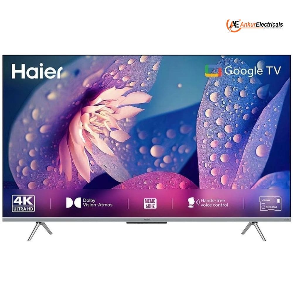 Haier H43S80GFX, 43 Inches 4K Ultra HD QLED Google TV, Black