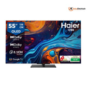 Haier H55C90EUX, 55 Inches 4K Ultra HD OLED TV, Crystal Black