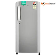 LG 185 Ltrs, 3 Star Inverter Single Door Direct Cool Refrigerator (GLD1936YAPZB, Shiny Steel)